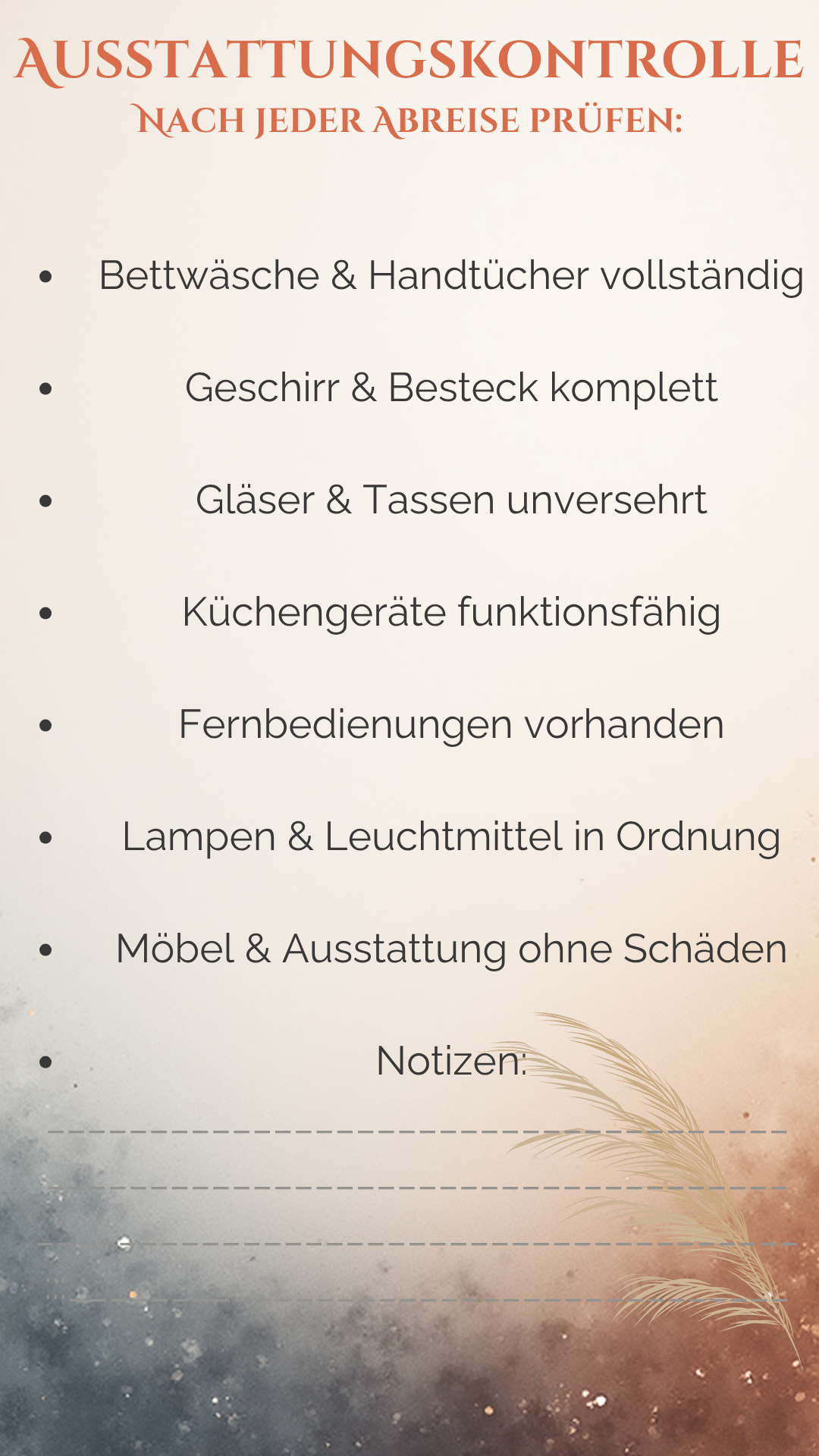 Gastgeberglück Checklisten Pro – Dein Rundum-Set für Ferienwohnungen