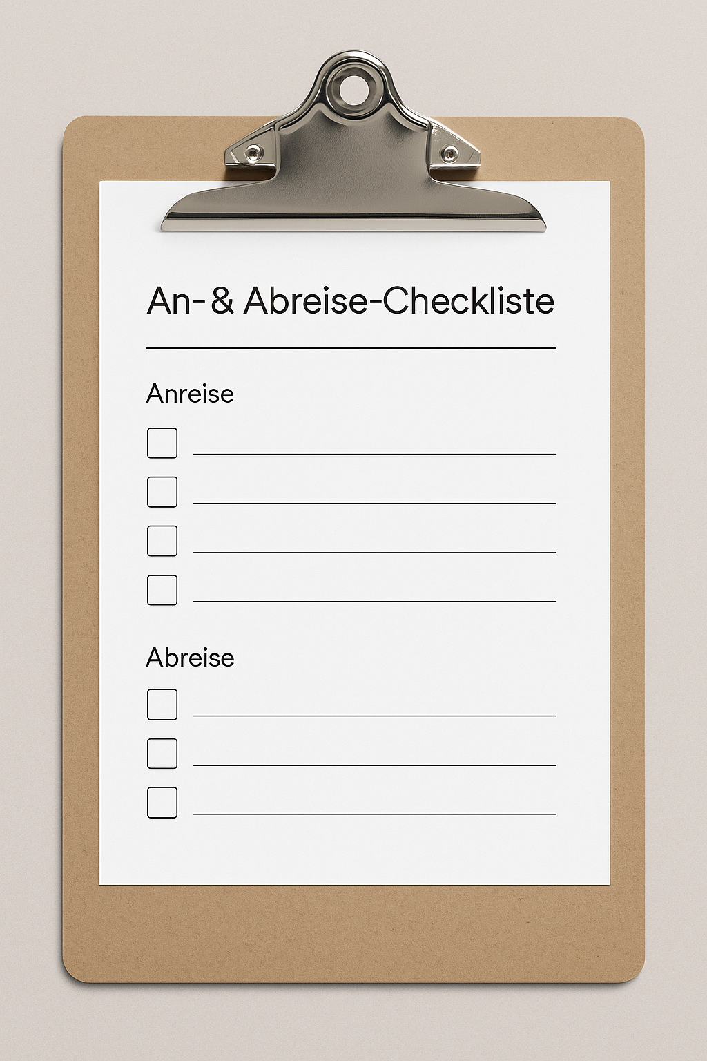 Gastgeberglück Starter-Set – Checklisten & Tools für Ferienwohnungen